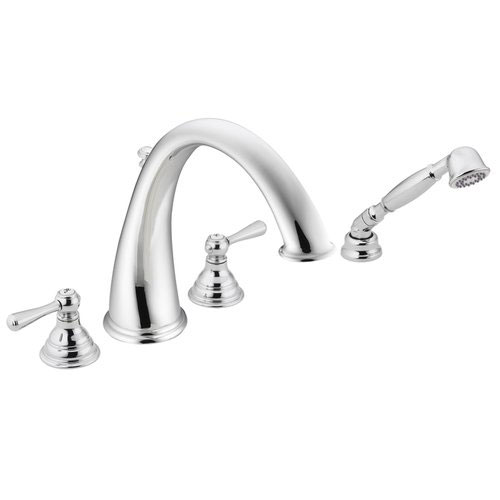 Moen T922 Kingsley Roman Tub Faucet Trim with Hand Shower Chrome