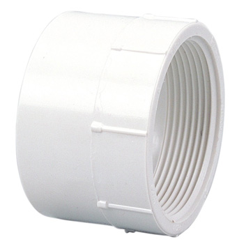 Mueller Industries 4803 2 in SPG x FIP Female PVC DWV Pipe Fitting Adapter