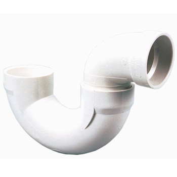 Mueller Industries 4885 3 in Hub PVC DWV Pipe Fitting Trap