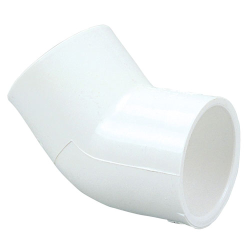 1-1/2 inch Slip x Slip 45 degree Elbow PVC Schedule 40 Pressure Fittings