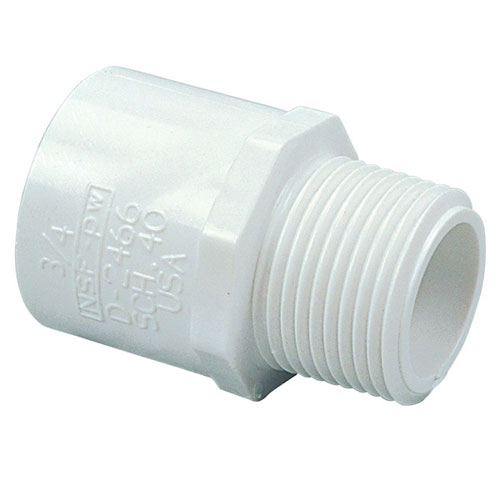 4 inch MIPT x Slip Male Adapter PVC Schedule 40 Pressure Fittings