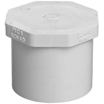 3/4 inch PVC Schedule 40 Plug Spigot