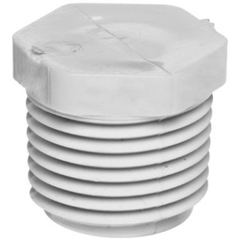 1-1/4 inch PVC Schedule 40 Plug MIP