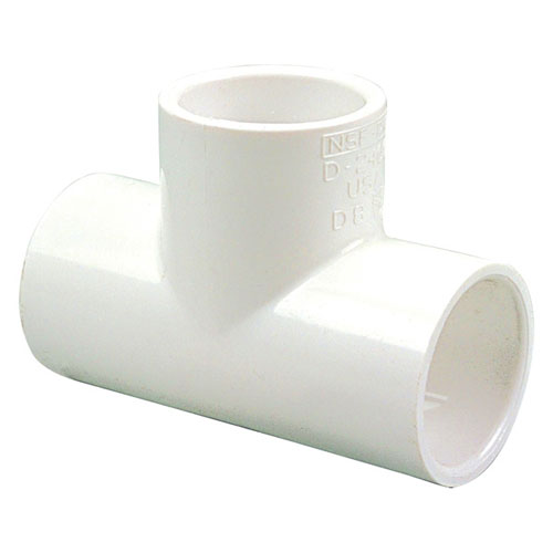 1 inch X 1 inch X 3/4 inch Slip x Slip x Slip Reducing Tee PVC Schedule 40 Pressure Fittings