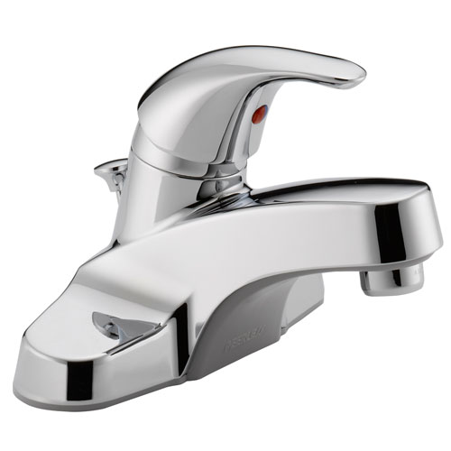 Peerless P136LF-M Single Lever Handle Centerset Lavatory Faucet with Metal Pop Up Drain - Chrome