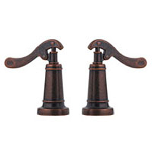 Price Pfister HHL-YPLU Ashfield Metal Lever Handle Pair Rustic Bronze