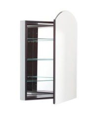 Robern PLM2434BBA PL Series Arch Beveled Mirrored Door - Black