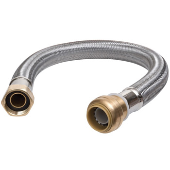 Cash Acme SharkBite U3088FLEX18LF Flexible Water Heater Connectors, 3/4-Inch by 3/4-Inch by 18-Inch Length