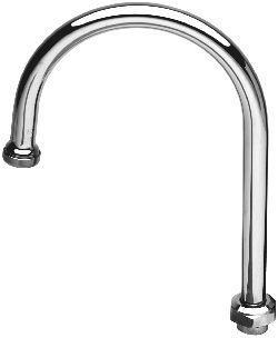 T&S Brass 131X Swivel Gooseneck Spout - Chrome