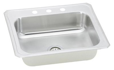 Elkay CR2522 Gourmet Celebrity Single Bowl Top Mount Kitchen Sink - Stainless Steel