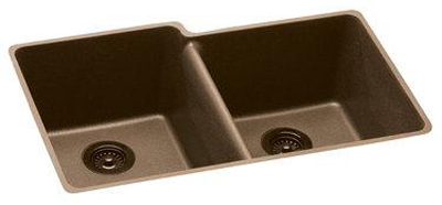 Elkay ELGU250RMC0 Gourmet E-Granite Undermount Sink - Mocha