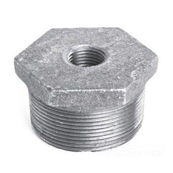 3 inch x 2-1/2 inch Malleable Iron Hexagon Bushing - Galvanized