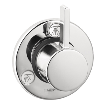 Hansgrohe 04232820 S Trio/Quattro Trim - Brushed Nickel (Pictured in Chrome)