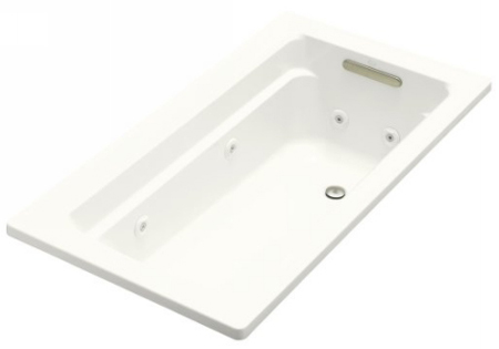 Kohler K-1122-H-0 Archer 5' Whirlpool With In-Line Heater - White