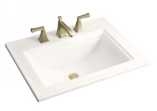 Kohler K-2337-1-0 Memoirs Self-Rimming Lavatory With Stately Design - White