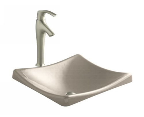 Kohler K-2833-FD Demilav Wading Pool Lavatory - Cane Sugar (Faucet Not Included)