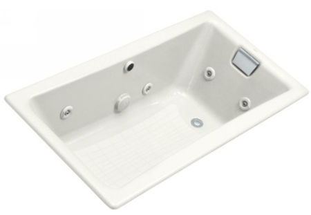 Kohler K-852-HB-0 Tea-For-Two 5' Whirlpool With Custom Pump Option - White