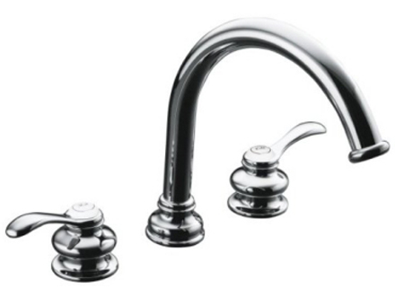 Kohler K-T12885-4-CP Fairfax Two Handle Roman Tub Faucet Trim Kit - Polished Chrome