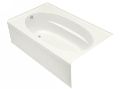 Kohler K-1115-LA-0 Windward 6' Bath With Integral Apron and Left Hand Drain - White