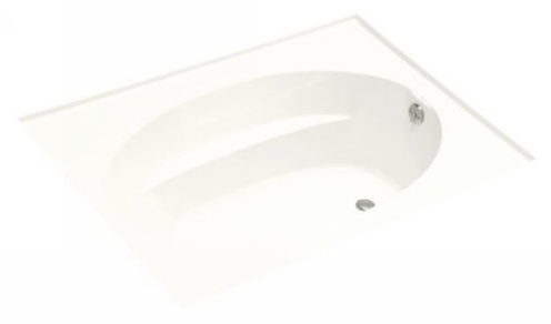 Kohler K-1115-R-0 Windward 6' Bath With Integral Flange and Rigth Hand Drain - White