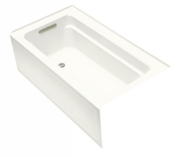 Kohler K-1123-LA-0 Archer 5' Bath With Integral Apron And Left Hand Drain - White