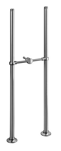 Kohler K-128-BN Antique Bath Faucet Riser Tubes - Brushed Nickel (Pictured in Polished Chrome)