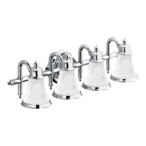 Moen YB9864CH Waterhill 4 Light Bathroom Fixture - Chrome