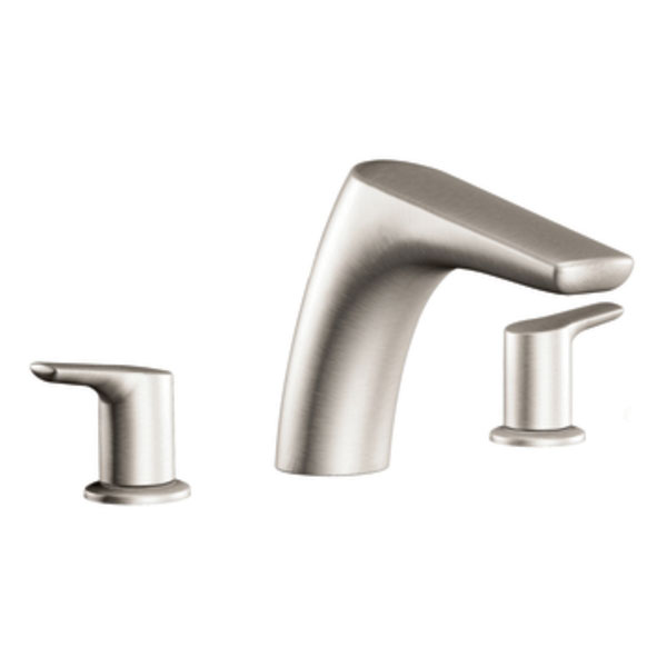 Moen T986BN Method Two-Handle Roman Tub Faucet Trim - Brushed Nickel