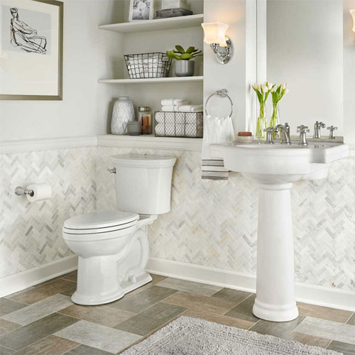 American Standard 205AA.104.020 Heritage VorMax Right Height Elongated Toilet