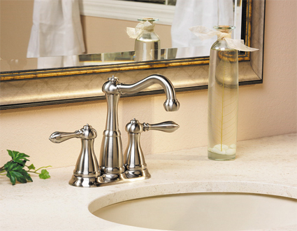 Pfister LG46-M0BK Marielle Centerset/Mini-Widespread Lavatory Faucet - Brushed Nickel