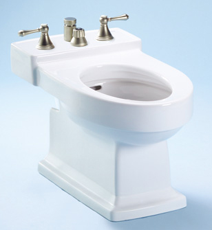 Toto BT930B-01 Lloyd Vertical Spray Bidet - Cotton White